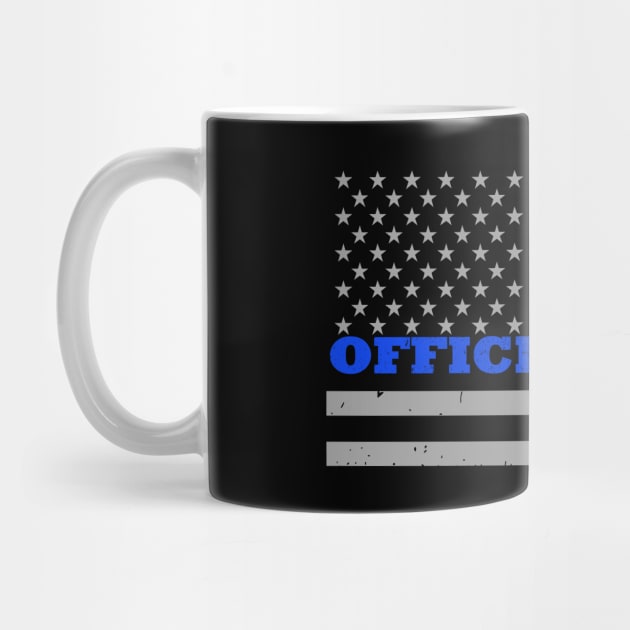 Police Officer Thin Blue Line Flag by bluelinemotivation